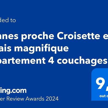 Cannes Proche Croisette Et Palais Magnifique Appartement 4 Couchages Luaran gambar